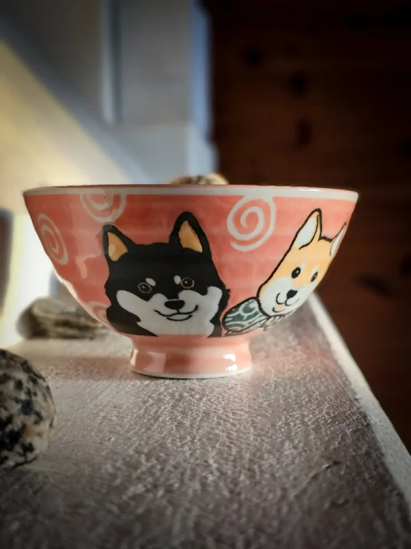 Riisikulho Ochawan Shiba roosa